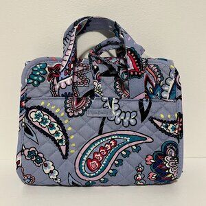 Vera Bradley Iconic Compact Hanging Organizer Makani Paisley Blue Travel Quilted
